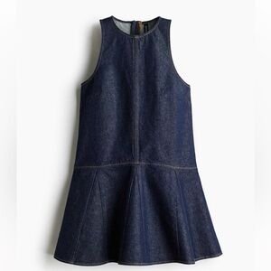 NWOT H&M Denim Drop Hem Swing Dress
